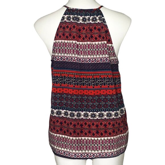 Collective Concepts Racerback Tank Top, Red White Blue Pattern Women's Sz Large - Picture 5 of 9